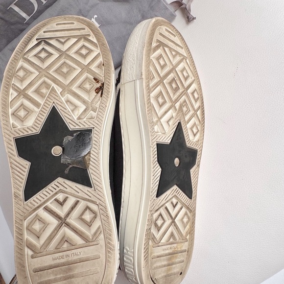 SOLD❌Christian dior walk N dior logo laces sneakers black tennis shoes 37.5 - Picture 11 of 15